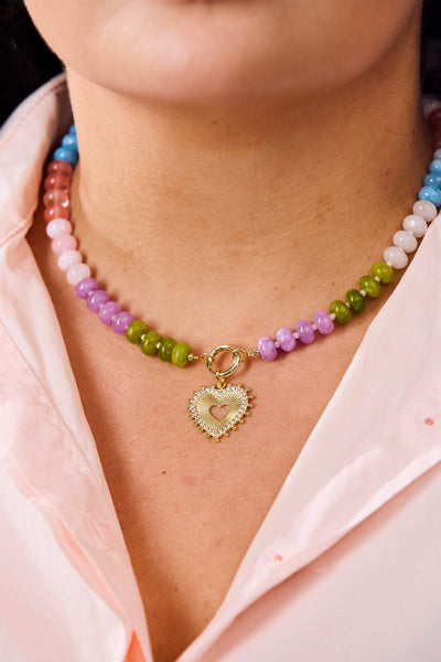 Aurora Heart Necklace